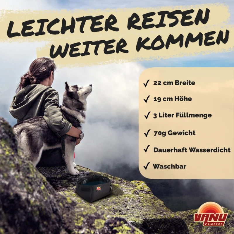 Faltbarer Hundenapf – Bild 3