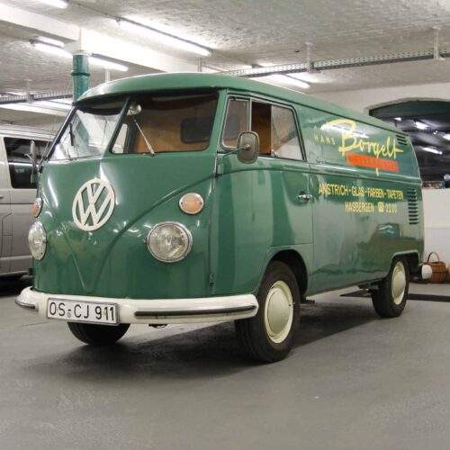 VW T1 1966 Kasten aus erster Hand! Original Logo Samtgrün