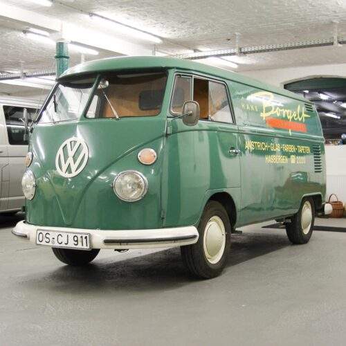VW T1 1966 Kasten aus erster Hand! Original Logo Samtgrün